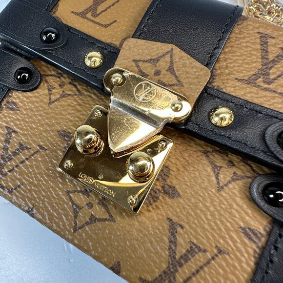 Louis Vuitton Reverse Monogram Trunk Bag Mini Essential Clutch LV VIP gift - Picture 7 of 16